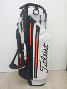 新品未使用！Titleist Players 4 StaDry Stand Bag (White/Navy/Flame) TB21SX2-148