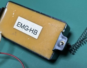 1980年代製 EMG HB BLACK Pickup BASS BK ピックアップ ベース ハム アクティブ オールド 初期 直接コード キャラメル バック レア