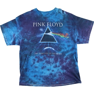 古着 PINK FLOYD ピンクフロイド THE DARK SIDE OF THE MOON タイダイ柄 バンドTシャツ バンT メンズL /eaa425455