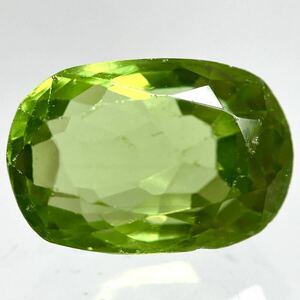 ☆天然ペリドット 4.238ct☆U約11.1×7.6mm ルース 裸石 宝石 ジュエリー peridot jewelry