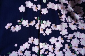 ALOHA.C.No.97★鮮やかに咲き誇る桜◎柔らかいレーヨン素材も嬉しいアロハ シャツ★ブルーブルー BLUEBLUE ハリラン 聖林公司 HRM メンズ