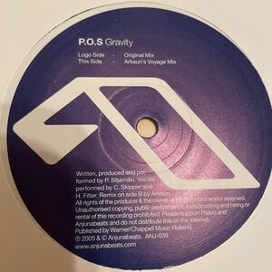 P.O.S. / Gravity,pos,Arksun,anjunabeats,anjunadeep,anj039,above&beyond