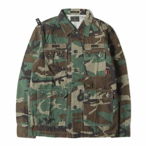 WTAPS ダブルタップス ジャケット サイズ:S 13AW ウッドランドカモ ジャングル シャツジャケット JUNGLE L/S 迷彩 ミリタリー ブランド