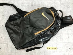 NIKE ナイキ メンズ エナメル リュックサック 黒 ポリエステル