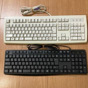 ★キーボード 2点セット／Chicony KB-2971 PS/2接続／TIMELY USBキーボード／109日本語キーボード