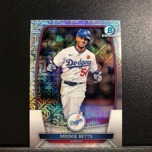 Mookie Betts 2023 Topps Bowman Mega Box #20 Chrome Mojo Refractor Dodgers