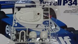 再版 タミヤ RC 1/10 電動ラジコン カー Tyrrell タイレル P34 ドライバー人形 ドアミラー左右 Gパーツ 未開封 F103 シャーシ用