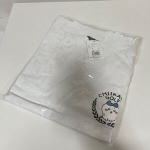 ちいかわGOLF ちいかわゴルフ モックネック Tシャツ ハチワレエンブレム S ホワイト 未使用