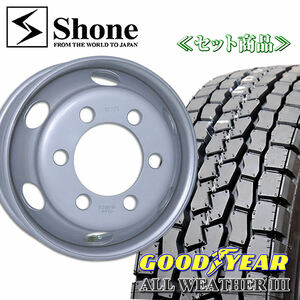 在庫要確認４t車用 グッドイヤー ALL WEATHERIII 225/80R17.5 123/122 LT 鉄ホイール付 17.5×6.00 +127 1本価格 夏 MIX NO,GY001SH306-1