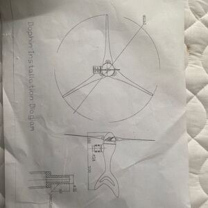 風力発電機　3枚羽　未使用品？　300w AC24Ｖオマケあり