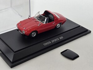 MMP EBBRO エブロ OLDIES TOYOTA SPORTS 800 赤 トヨタスポーツ800 43299 1/43 外紙パッケージ無し ルーフ脱着可 中古ケース内展示品ヨタ8