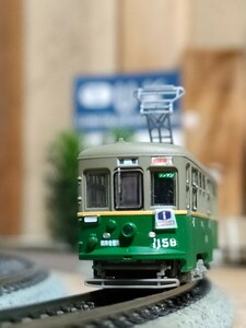 動く鉄コレ 　神戸市電 1150形 1158号車 トミーテックTM-TR01　 動力付き　整備済好調 路面電車　排障器片方欠品