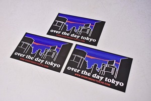 OVER THE DAY TOKYO ★ オーバーザデイトーキョー ★ ステッカー ★ シール ★ 3枚セット ★ 中古品 ★ 未使用 ★