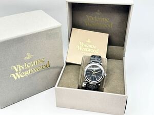 6-53 未使用 廃盤 ヴィヴィアン ウエストウッド VIVIENNE WESTWOOD 腕時計 ウォッチ VV006BKBK ブラック シルバー オーブ ハート チャーム