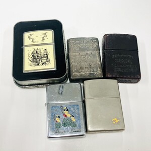 Z306-1111 ▲■ ZIPPO ジッポ オイルライター ライター 喫煙グッズ 喫煙具 箱付き 火花あり Hawaii AMERICAN CLASSIC カバー付