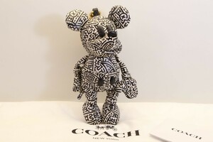 COACH ディズニー ミッキー コーチ キーチェーン バッグチャーム レザー フィギュア