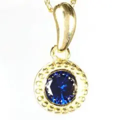 サファイア ネックレス オリジナル製作商品 高品質 【0.50ct】