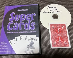 入手難◆Super Cards リチャード・サンダース（フェアでビジュアルなカードトリック満載）ギミック付き◆カードマジックDVD・手品