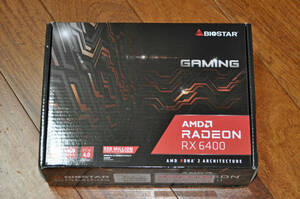 未使用 未開封 新品 BIOSTAR AMD Radeon RX6400 搭載 補助電源不要 グラフィックボード VA6406RA46