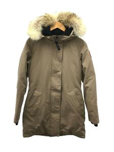 CANADA GOOSE◆ロングダウンジャケット/XS/ポリエステル/KHK/3037JL