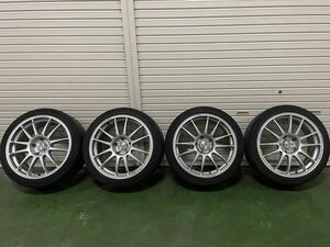 O.Z Racing SUPER LEGGERA 18インチ8J+40 タイヤ ホイール 4本セット BMW E46 320iにて使用 アルミ OZ 社外 PCD120 5穴 BBS WORK RAYS