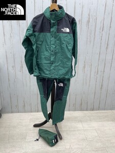 美品 THE NORTH FACE レインウェア NP-2513 セットアップ Mサイズ 収納袋 GORE-TEX ゴアテックス 登山 アウトドア ザ・ノースフェイス