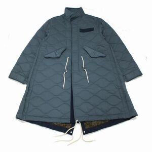 sacai サカイ 22AW Quilted Coat キルティングコート 2 グレー