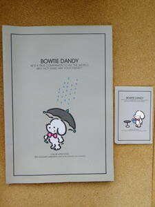 初期 サンリオ SANRIO 1977 ピーターデイビス PETER DAVIS BOWTIE DANDY ノート メモ帳 昭和 レトロ 当時物 レア 年代物 FANCY イヌ 犬 dog