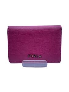 FURLA◆3つ折り財布/-/PNK/無地/レディース