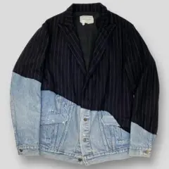 極美品 GREG LAUREN 50/50 DENIM BLAZER 3 再構築