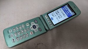 D5072 docomo SIMフリー らくらくホン F-02J FUJITSU 4Gガラホ 簡易動作確認＆簡易清掃＆初期化OK 判定○ WebにてSIMロック解除手続受付済