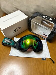 OAKLEY/オークリー/A-FLAME 2.0 DIGI SNAKE IRON GREY/OO7077/MAT BLACK/PRIZM JADE IRIDIUM LENS/スノーゴーグル