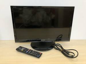 《7068》SHARP シャープ 液晶カラーテレビ LC-19P5 2018年製 19型 リモコン付