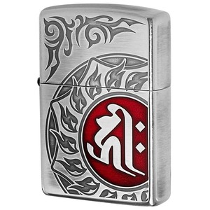 Zippo ジッポライター 梵字 bonji キリーク 銀メッキいぶし 80035 メール便可