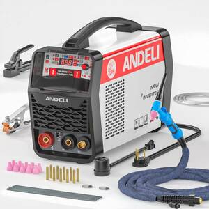 【送料無料】新品 ANDELI TIG溶接機 TIG-250G PRO 160A 100V/200V兼用 5in1アーク溶接/COLD/CLEAN/パルス インバーター直流 溶接トーチ付き