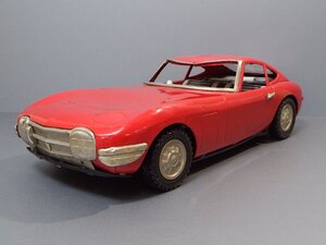 #【当時物】野村トーイ トヨタ2000GT TOYOTA 全長約49cm 本体のみ パーツ欠品有 現状品 ブリキ 自動車 1960年代 ビンテージ（札）