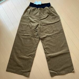 新品　アニエスベー agnes b. UBT0 PANTALON パンツ コーデユロイ ワイド キャメル サイズ38 Y356UBT0318 定価36,300円　タグ付き