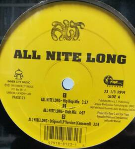 【廃盤12inch】A.L.T. / All Nite Long