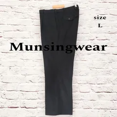 【美品】マンシング Munsingwear スラント コーデュロイパンツ ワンタック