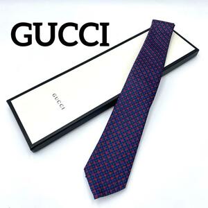 『GUCCI』グッチ 総柄 GG シルクネクタイ