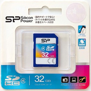 SDHCカード【32GB】CLASS4 シリコンパワー SP032GBSDH004V10【即決】SILICON POWER スタンダード★4710700395196 新品