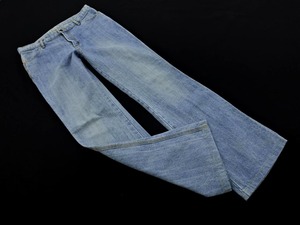 KUMIKYOKU 組曲 USED加工 ブーツカット デニムパンツ size3/青 ■■ ☆ ekc9 レディース