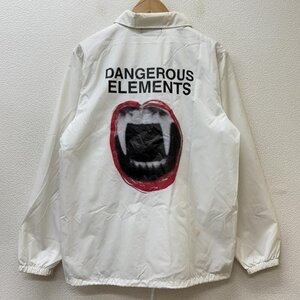 アンダーカバー UCP9205 17SS DANGEROUS ELEMENTS ロゴ プリント ナイロン コーチ ジャケット、上着 ジャケット、上着 M 白 / ホワイト