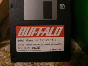 送料最安 \110　FDB17：BUFFALO　3600 Manager Set Ver.1.0　NetWare3.1X/4.XX、OS/2 Warp, Win.NT3.1用　by MELCO