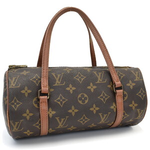 1円 ◆定価10万 LOUIS VUITTON ルイヴィトン ハンドバッグ パピヨン26 M51386 モノグラム ブラウン◆E.Csiu.oR-15