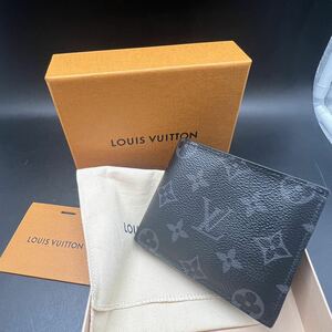 LOUIS VUITTON ルイヴィトン　ポルトフォイユマルコ　LV モノグラム　黒　ICチップ反応有り　箱付き　18341 U60