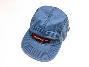 Supreme 2018 18 FW AW Washed Chino Twill Camp Cap Denim 国内正規品 デニム　キャップ　帽子