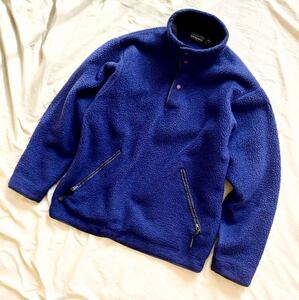 USA製★パタゴニア Patagonia SYNCHILLA シンチラ ハーフスナップ ボアジャケット フリース USA製 vintage ビンテージ ヴィンテージ 90s