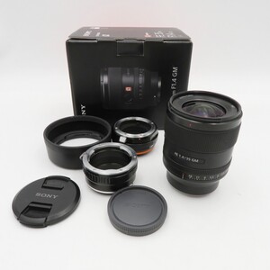 1円〜 SONY ソニー α FE 1.4/35 GM 単焦点レンズ Eマウント 他 箱付 動作未確認 y353-3380137【Y商品】