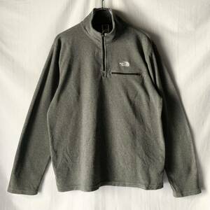 THE NORTH FACE ノースフェイス ハーフジップ プルオーバー フリースジャケット グレー M アウトドア ヴィンテージ OLD